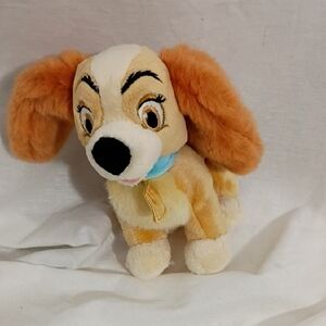 EUC Disney Store Official Lady Plush from Lady and the Tramp 5"